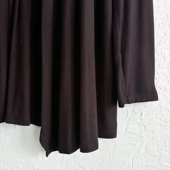 Black Open Front Cardigan for Women - Picture 2 of 5